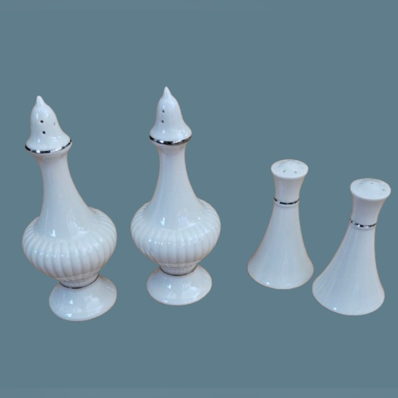 Lenox ESSEX & Miramar Silver Salt & Pepper Shaker Sets - Picture 1 of 5